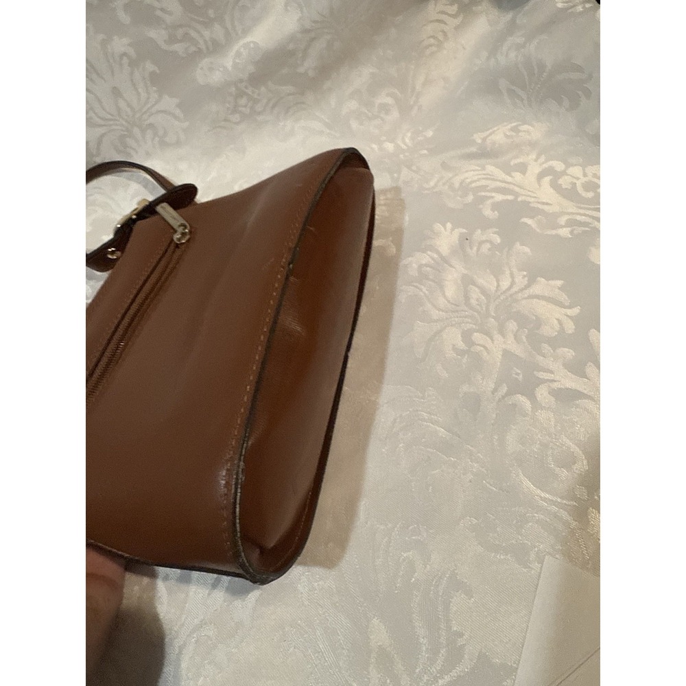 Lancaster Paris Vtg Smooth leather crossbody + Hand bag Purse Marron/Brown - Picture 7 of 16